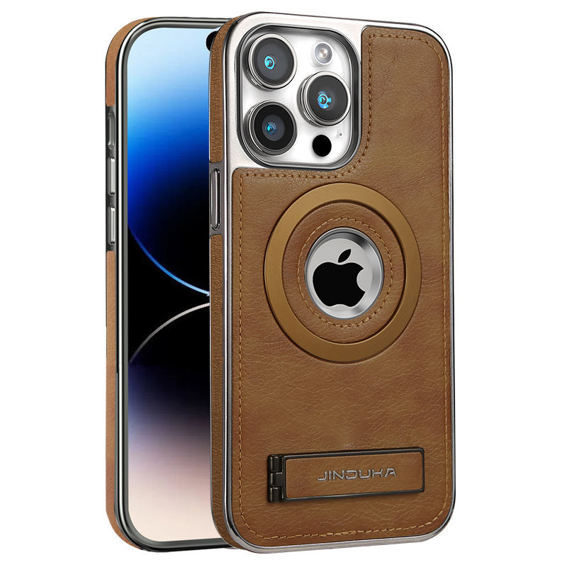 Jinduka Magnetic Shockproof Premium PU Leather Kickstand Case For iPhone